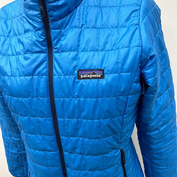 PATAGONIA Ladies Nano Lightweight Blue Jacket Sz US S - Picture 4 of 6